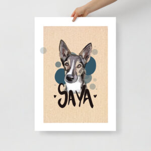 Mon portrait imprimé sur affiche